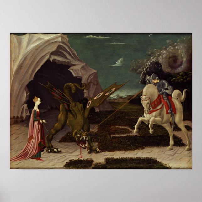 St. George och Dragon, 1470 Poster (Framsidan)