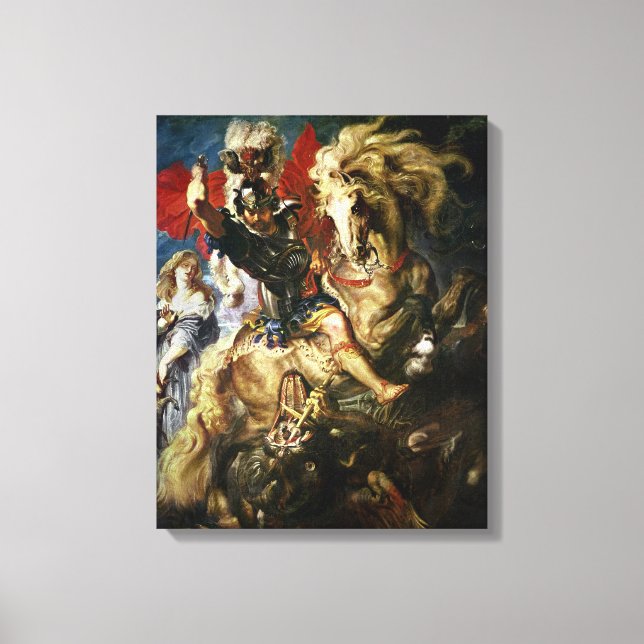 St. George och Dragon, 1606 Canvastryck (Framsida)