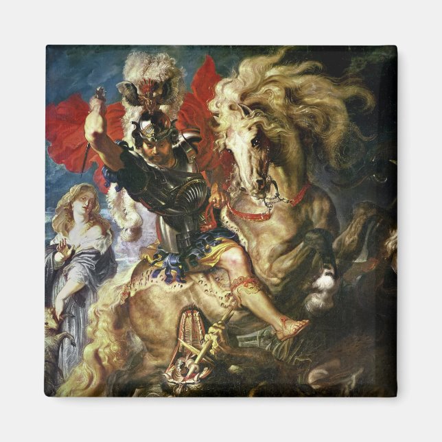 St. George och Dragon, 1606 Magnet (Framsidan)