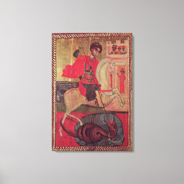 St. George och Dragon, 1667 Canvastryck (Framsida)