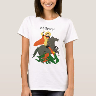 St George och Dragon Design Dam T-Shirt