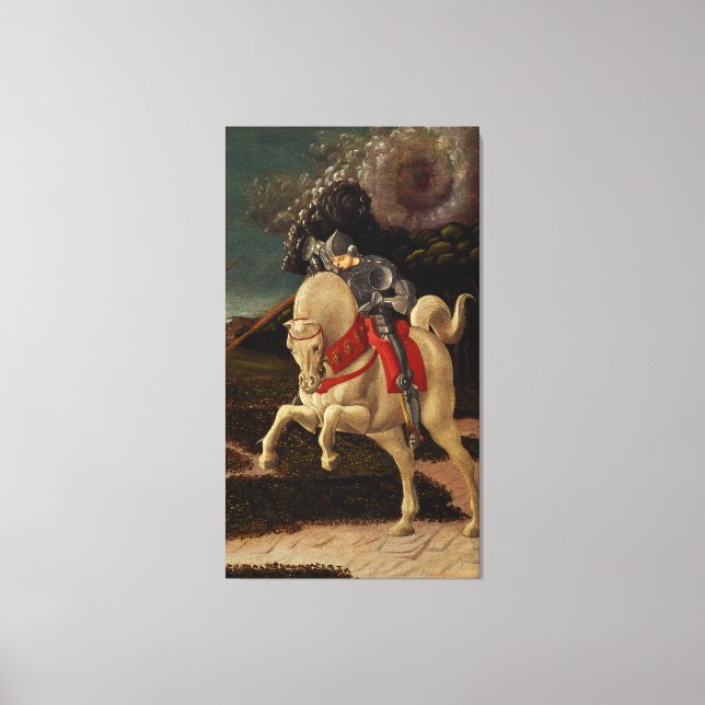 St. George och Dragon (detaljer), 1470 Canvastryck (Framsida)