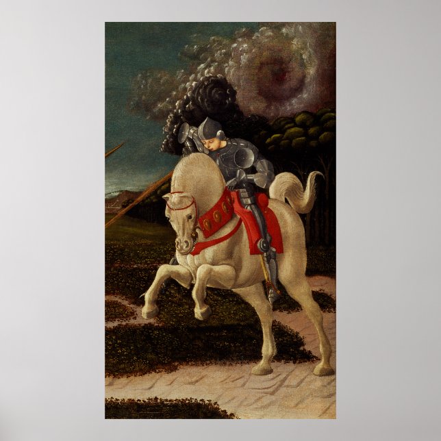 St. George och Dragon (detaljer), 1470 Poster (Framsidan)