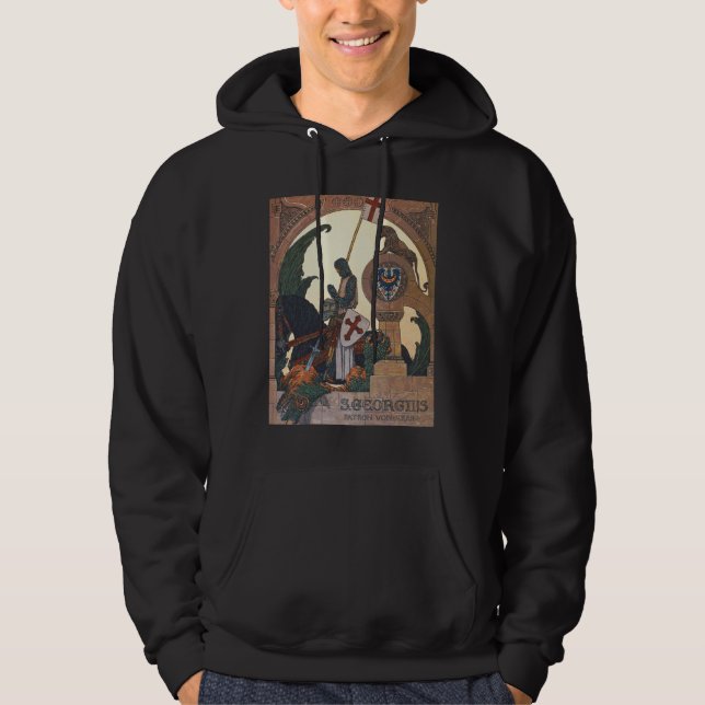 St George och Dragon - Heinrich Lefler Hoodie (Framsida)