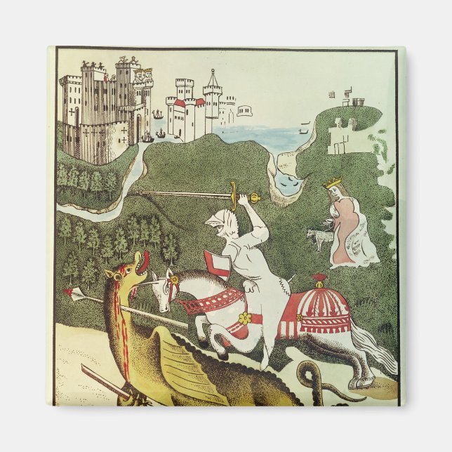 St. George och Dragon Magnet (Framsidan)