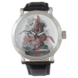 St George och Dragon med England Kor Armbandsur