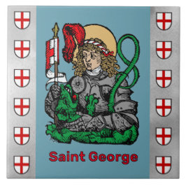 St. George och Dragon (Nürnberg) Ceramic Tile Kakelplatta