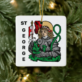 St. George och Dragon (Nürnberg) Julgransprydnad Keramik