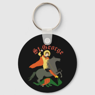 St George och Dragon Nyckelring
