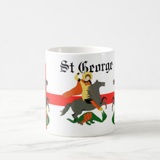 St George och Dragon och Kor vid St George Kaffemugg
