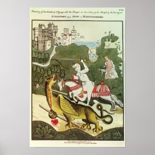 St. George och Dragon Poster