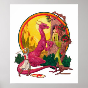 St. George och Dragon Poster