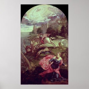 St.George och Dragon Poster