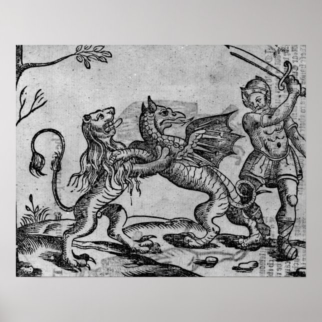 St George och Dragon Poster (Framsidan)