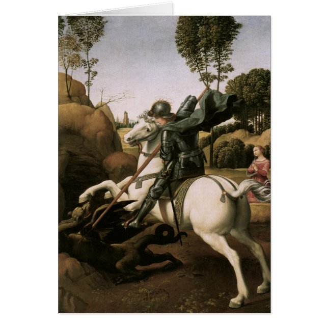 St. George och Dragon, Raphael Fine Art OBS Kort (Framsidan)