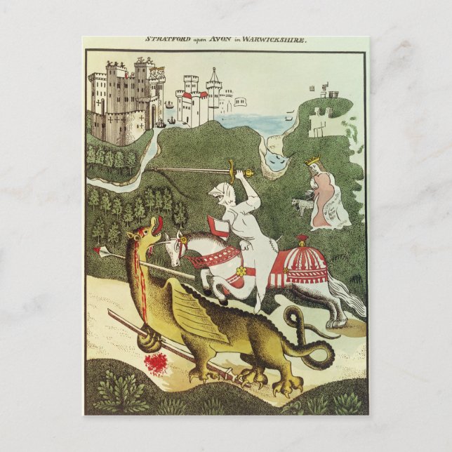 St. George och Dragon Vykort (Framsida)