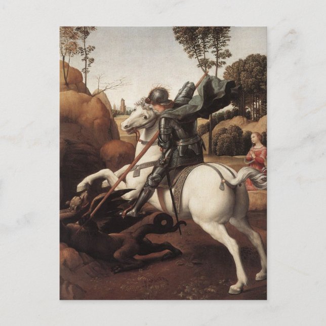 St George och Dragon Vykort (Framsida)