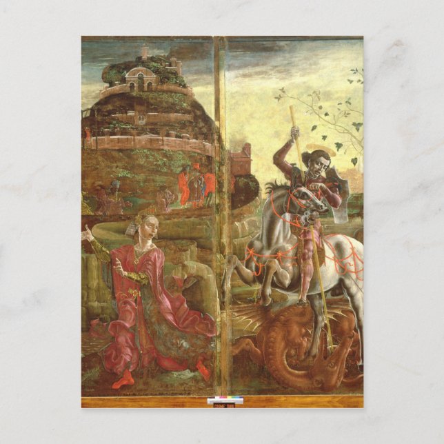 St. George och Dragon Vykort (Framsida)