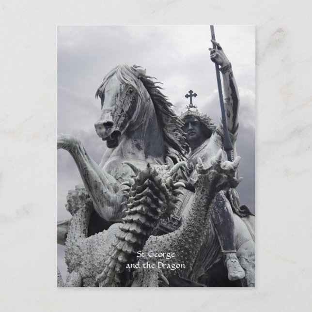St George och Dragon Vykort (Framsida)