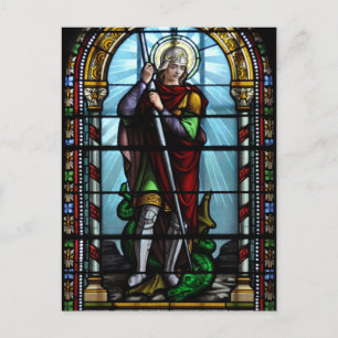 St George och dragon vykort