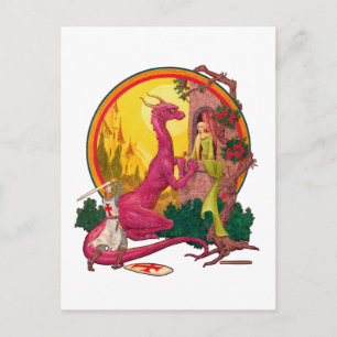 St.George och Dragon Vykort
