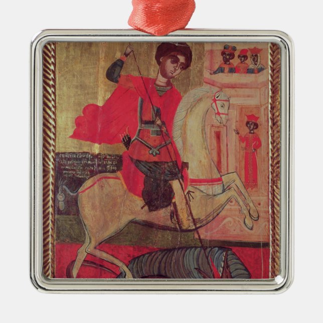 St George och draken, 1667 Julgransprydnad Metall (Framsidan)