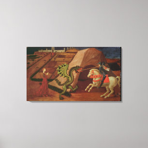 St George och draken, c.1439-40 Canvastryck