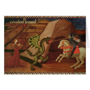 St George och draken, c.1439-40 Hälsningskort