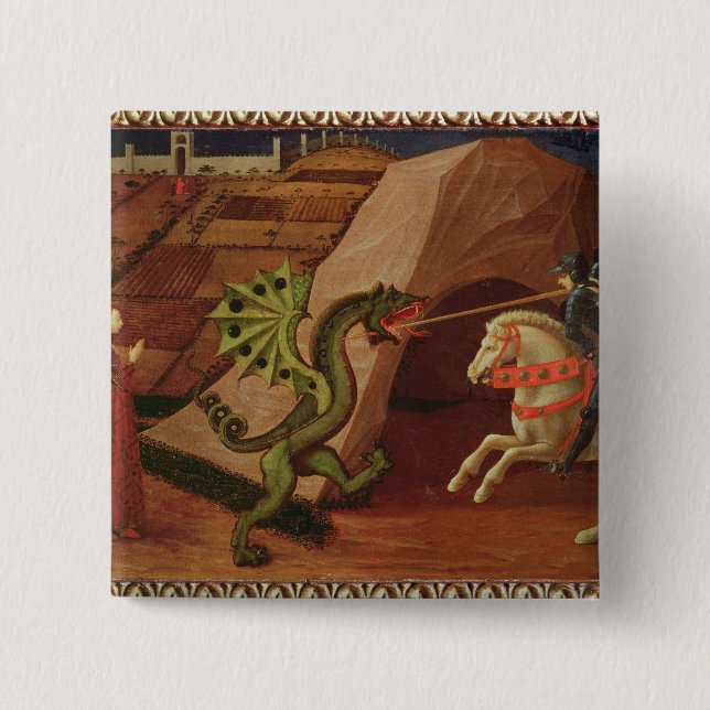 St George och draken, c.1439-40 Knapp (Framsida)