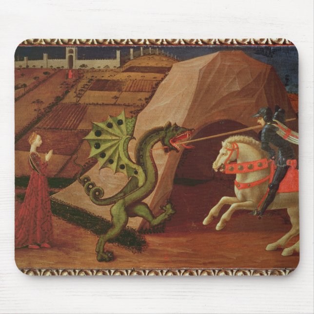 St George och draken, c.1439-40 Musmatta (Framsidan)