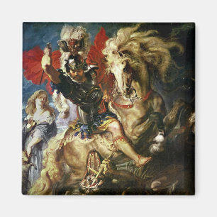 St George och draken, c.1606 Magnet