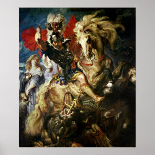 St George och draken, c.1606 Poster