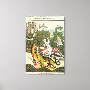 St George och draken Canvastryck