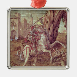 St George och draken Julgransprydnad Metall