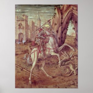 St George och draken Poster