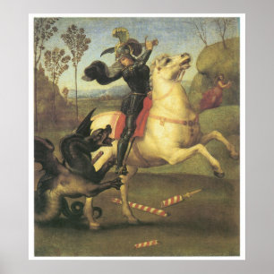 St George och draken, Raphael 1505 Poster