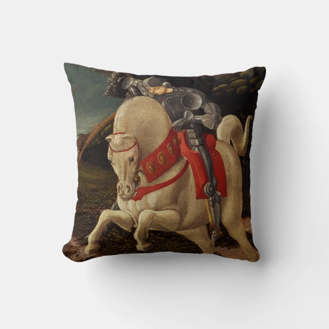 St George och draken (specificera), c.1470 Kudde (Framsida)