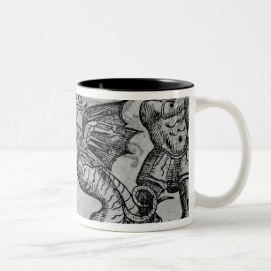 St George och draken Två-Tonad Mugg