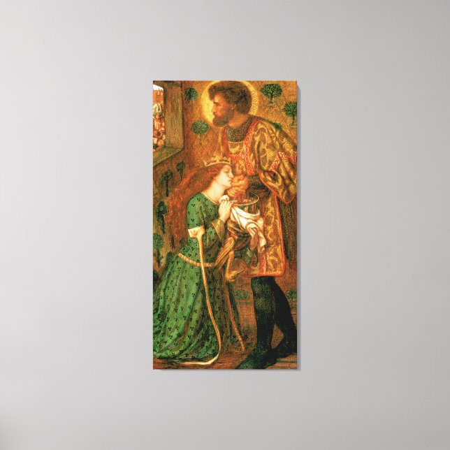 St George och Princess Sabra Canvastryck (Framsida)