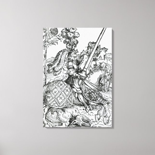 St. George på Horseback, 1507 Canvastryck (Framsida)