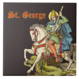 St. George på Horseback (BS 01) Kakelplatta