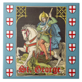 St. George på Horseback (BS 01) Kakelplatta