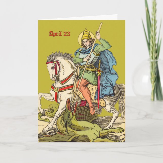 St. George på Horseback (BS 01) Kort (Framsida)