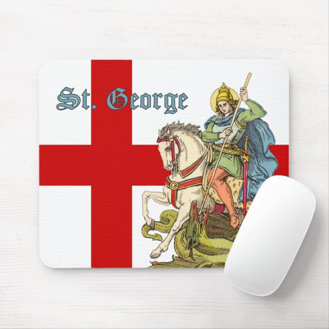 St. George på Horseback (BS 01) Musmatta (Med mus)