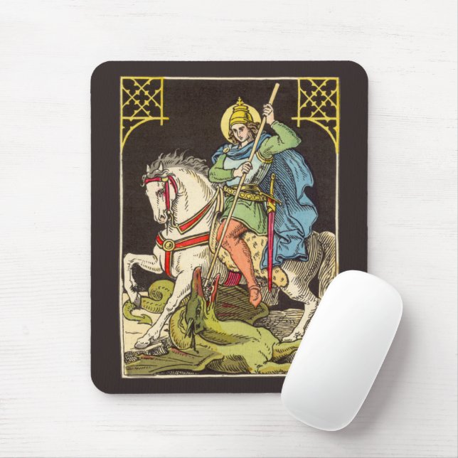 St. George på Horseback (BS 01) Musmatta (Med mus)