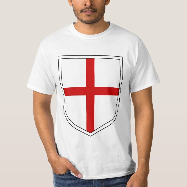 St George skyddar T Shirt (Framsida)