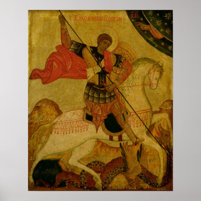 St. George slingrar draken Poster (Framsidan)