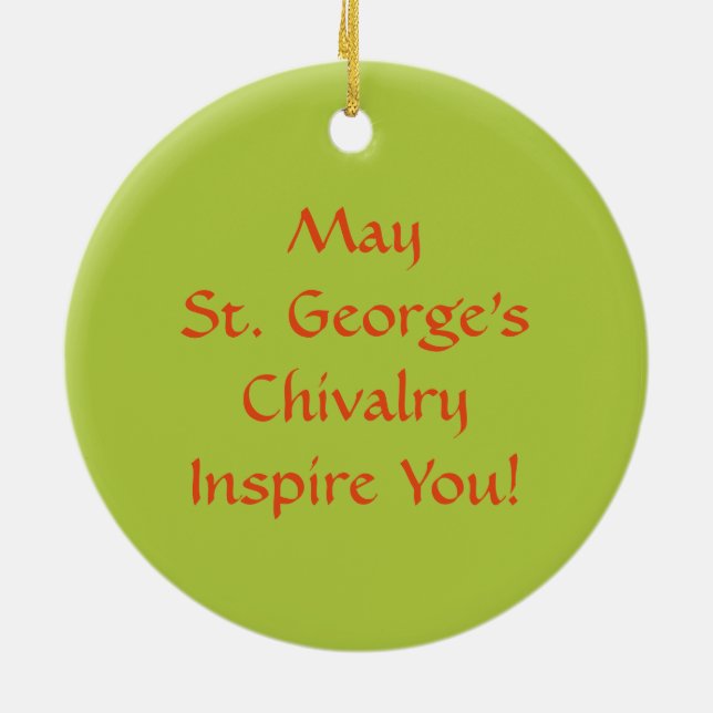 St. George (SNV 13) Julgransprydnad Keramik (Baksidan)