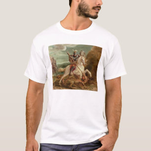 St George som dräpar draken, (olja på panel) Tee
