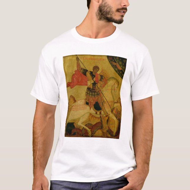 St George som dräpar draken T Shirt (Framsida)